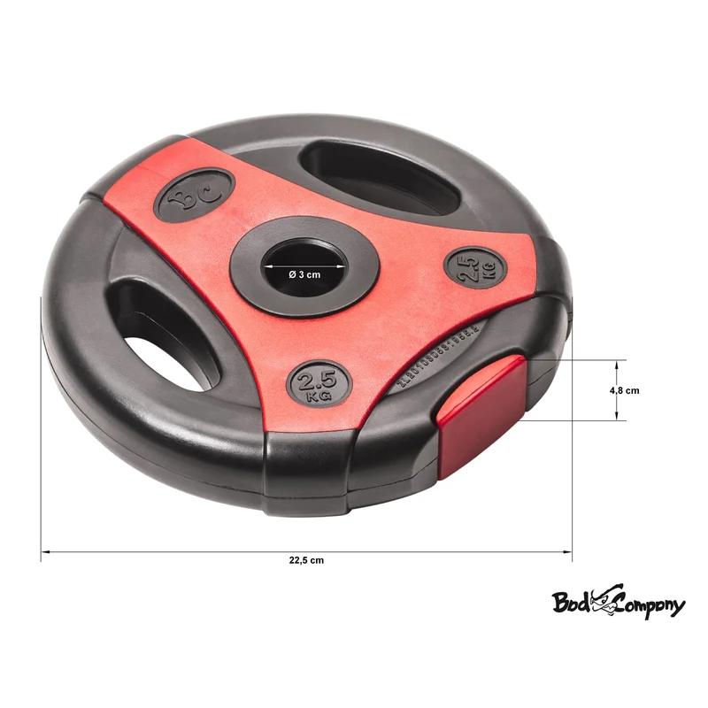 5,0Kg (2x2,5) Hantelscheiben Hanteln 30/31mm K-Grip.
