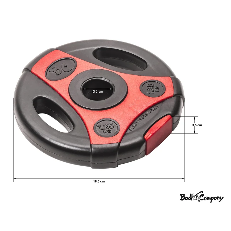 2,5Kg (2x1,25) Hantelscheiben Hanteln 30/31mm K-Grip.