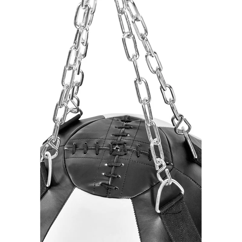 Wrecking Ball Boxsack aus Kunstleder mit Stahlkette