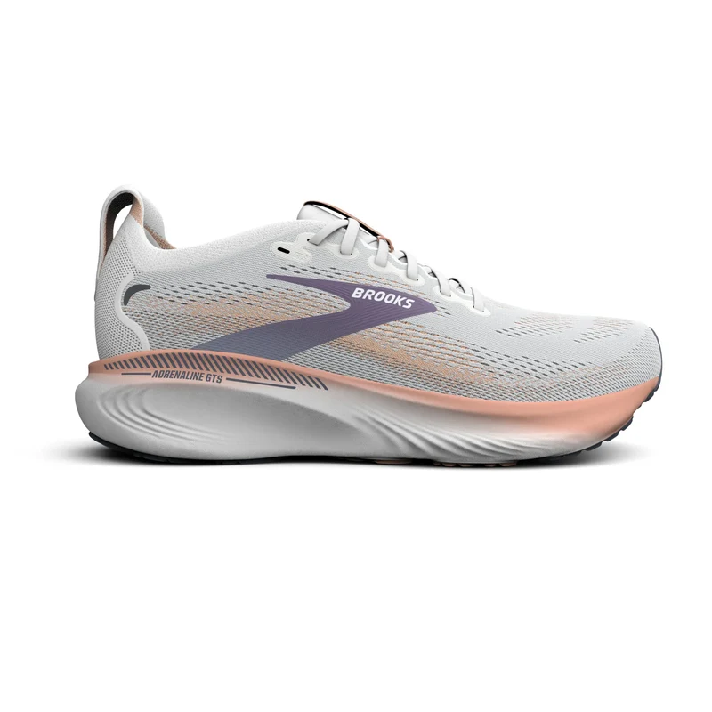 Brooks Adrenaline GTS 25, Laufschuh, Damen, Oyster Mushroom/Peach/Grape