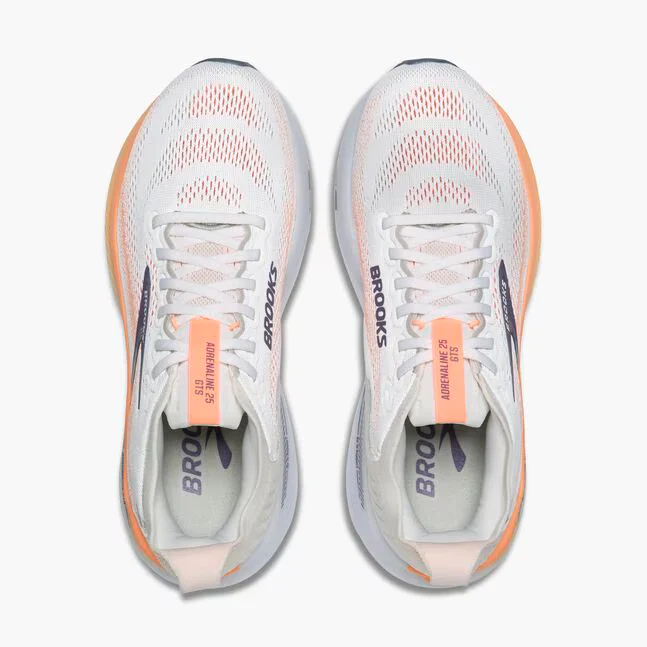 Brooks Adrenaline GTS 25, Laufschuh, Damen, Oyster Mushroom/Peach/Grape