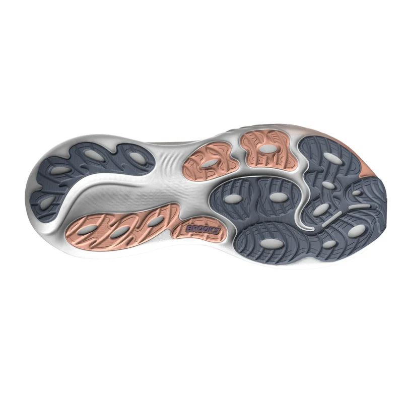 Brooks Adrenaline GTS 25, Laufschuh, Damen, Oyster Mushroom/Peach/Grape