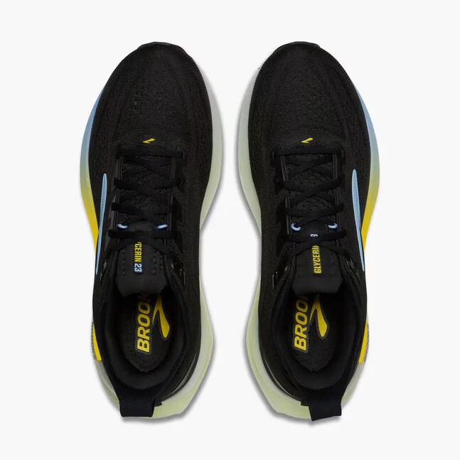 Brooks Glycerin GTS 23, Laufschuh, Herren, Black/Cyber Yellow/Nightlife
