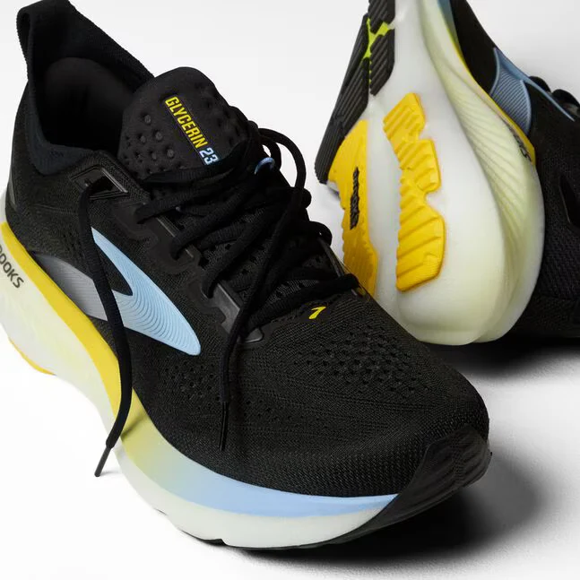 Brooks Glycerin GTS 23, Laufschuh, Herren, Black/Cyber Yellow/Nightlife
