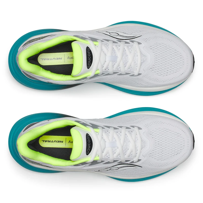 Saucony Triumph 24, Laufschuhe, Herren, White/Tranquil