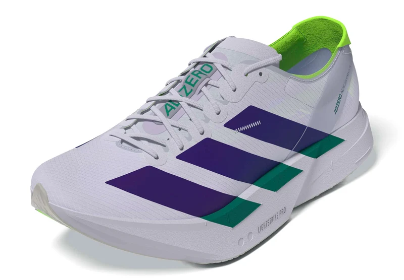 Adidas ADIZERO ADIOS PRO 4, Laufschuh, Herren, Frozen Purple/Solar Purple/Signal Green