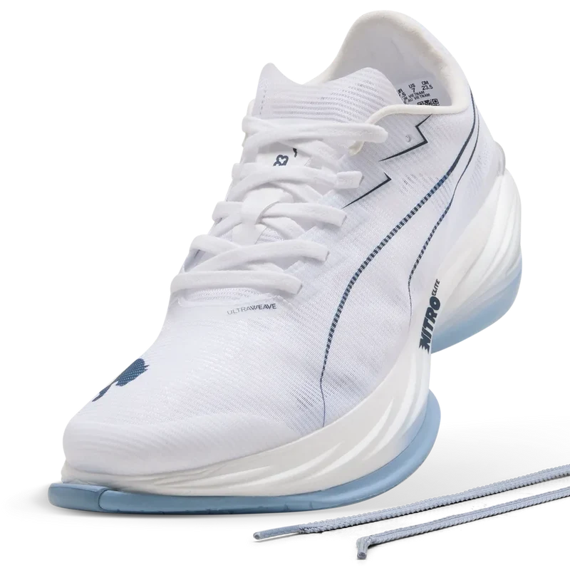 Puma FAST-R NITRO™Elite 3, Laufschuhe, Damen, PUMA White/Chambray Blue