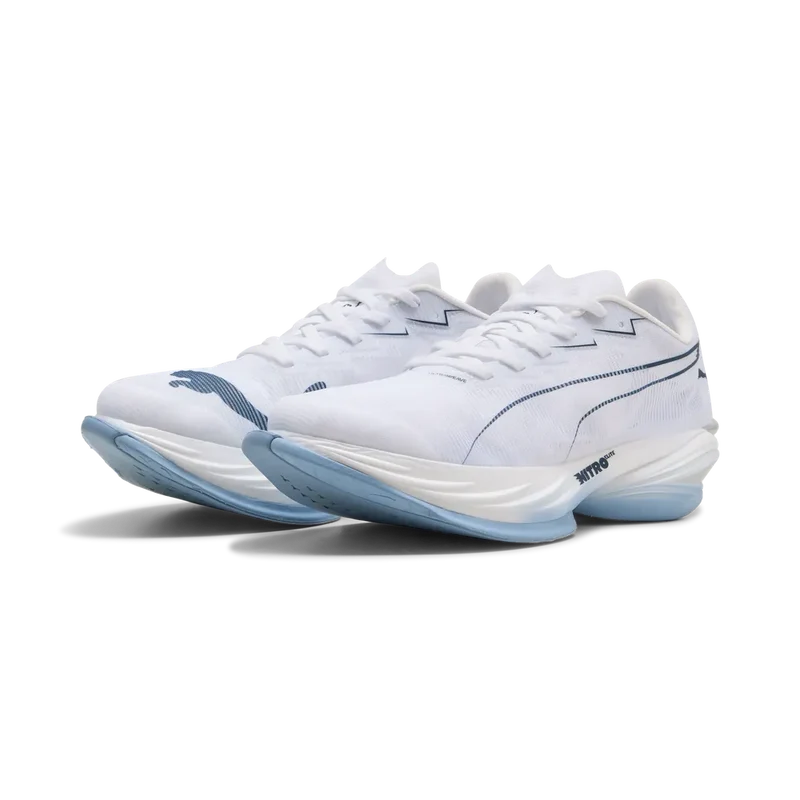 Puma FAST-R NITRO™Elite 3, Laufschuhe, Damen, PUMA White/Chambray Blue