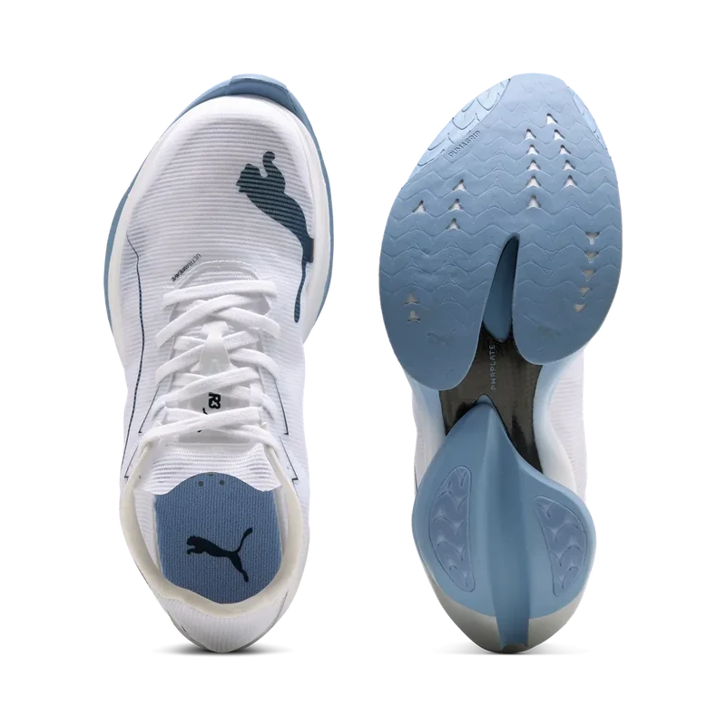 Puma FAST-R NITRO™Elite 3, Laufschuhe, Damen, PUMA White/Chambray Blue