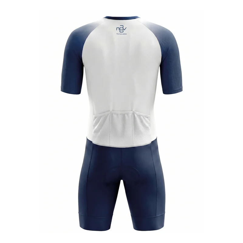 Trinovate Elite Aero Trisuit Sleeved, Herren, Blue Horizon