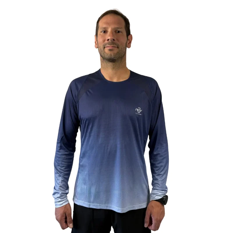 Trinovate Elite Laufshirt Longsleeve, Blue Horizon, unisex
