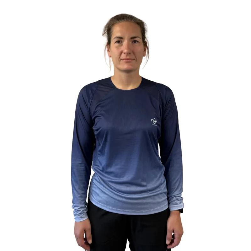 Trinovate Elite Laufshirt Longsleeve, Blue Horizon, unisex