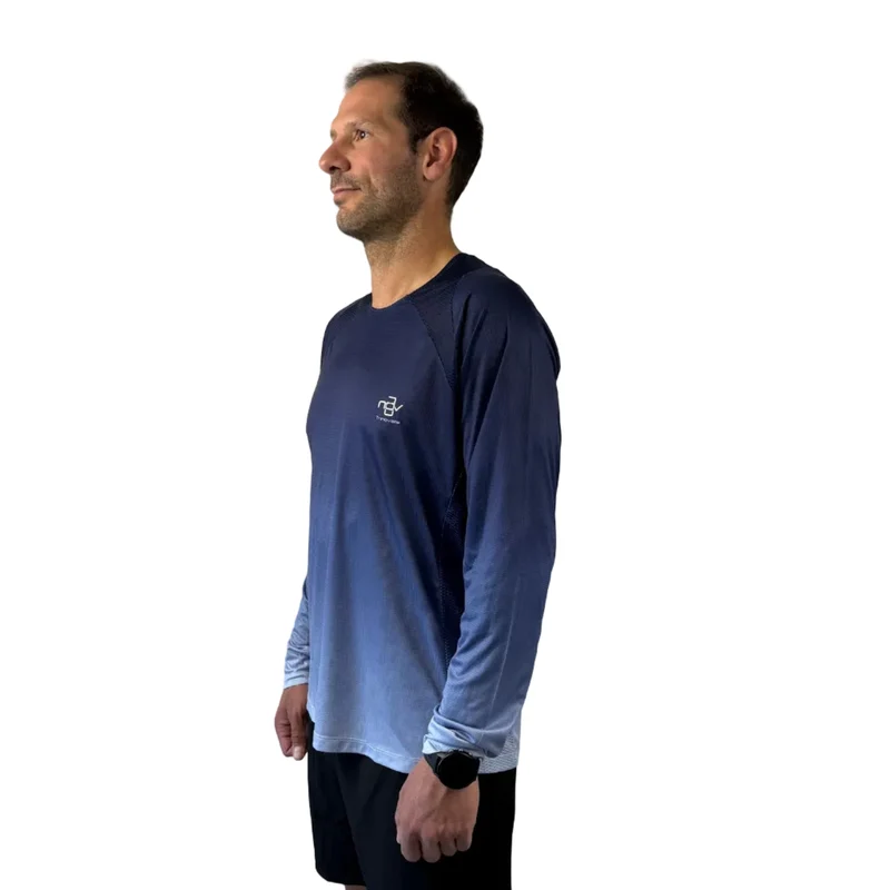 Trinovate Elite Laufshirt Longsleeve, Blue Horizon, unisex