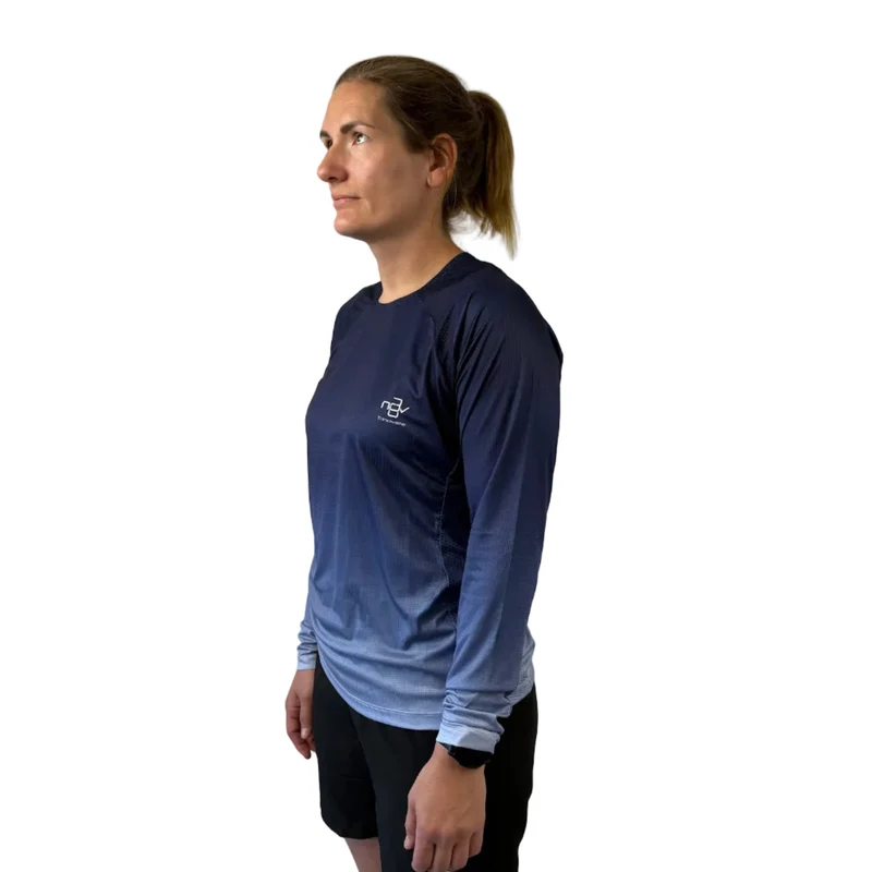 Trinovate Elite Laufshirt Longsleeve, Blue Horizon, unisex