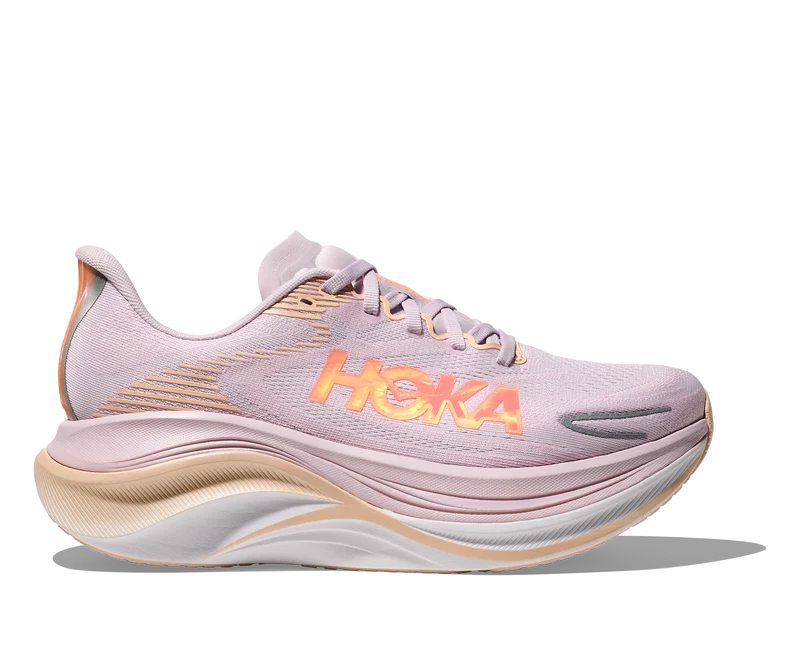 Hoka Skyward X 2, Laufschuh, Damen, Lilac Cream/ Tangerine Glow