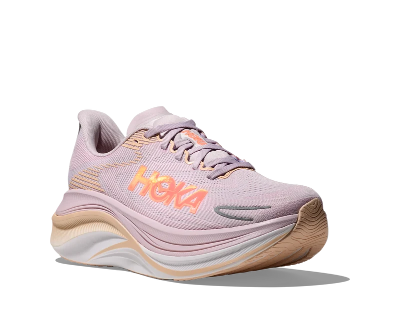 Hoka Skyward X 2, Laufschuh, Damen, Lilac Cream/ Tangerine Glow