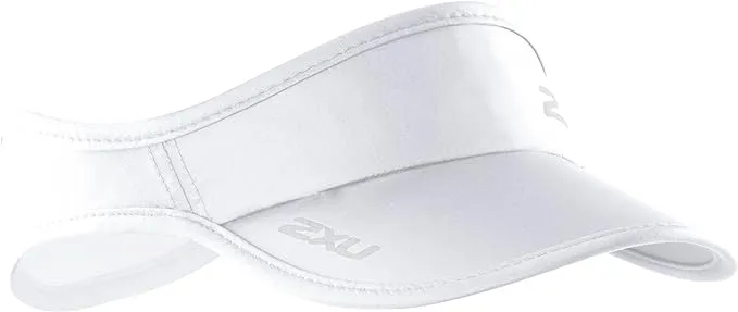 2XU Run Visor Unisex, Weiß, B - Ware, kein Umtausch