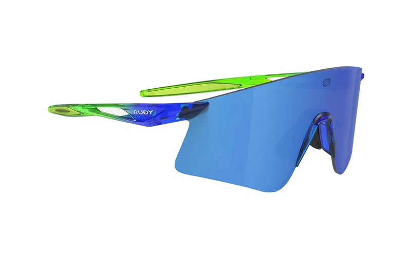 RUDY Project Astral X, Multilaser Blue/ Crystal Blue/Green Fluo Gloss, Radbrille, Sportbrille