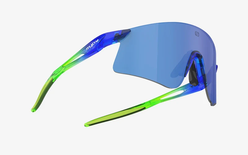 RUDY Project Astral X, Multilaser Blue/ Crystal Blue/Green Fluo Gloss, Radbrille, Sportbrille