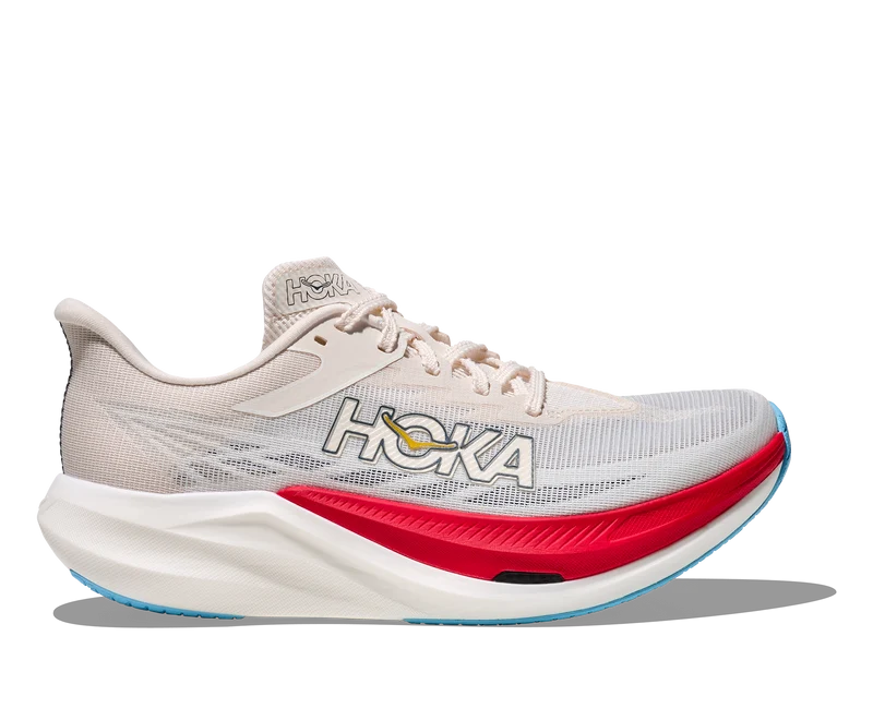 Hoka Rocket X 3, Laufschuh, unisex, Alabaster/Frost
