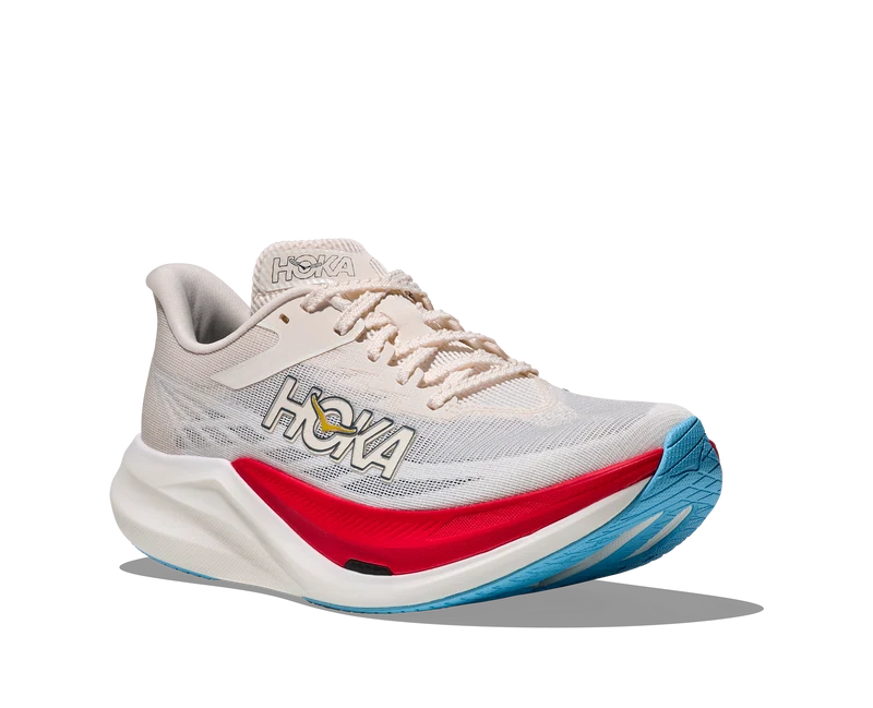 Hoka Rocket X 3, Laufschuh, unisex, Alabaster/Frost