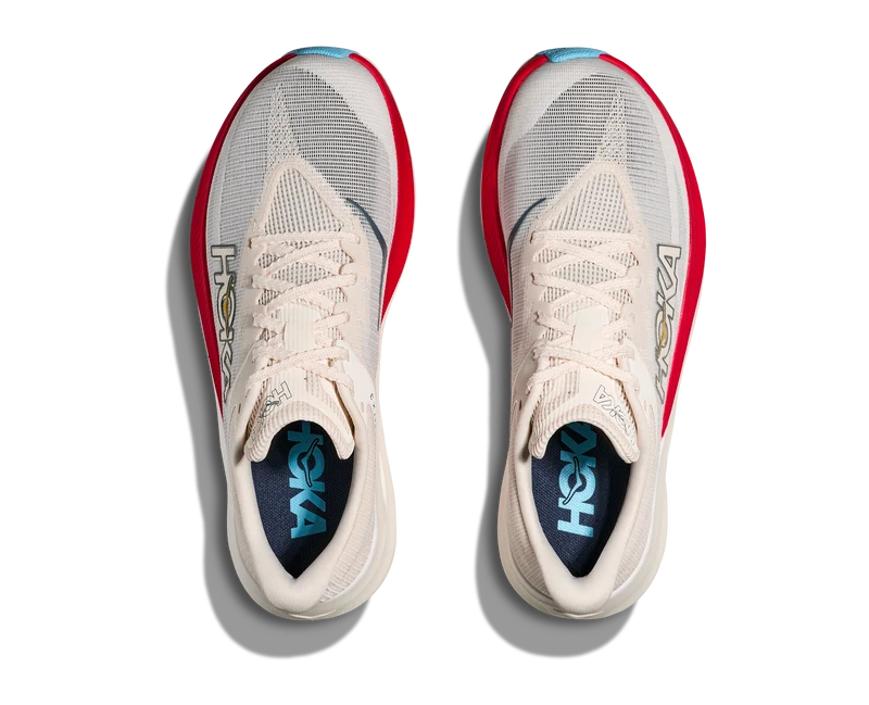 Hoka Rocket X 3, Laufschuh, unisex, Alabaster/Frost