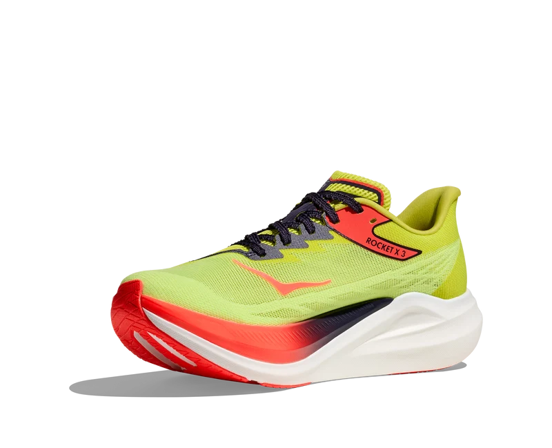 Hoka Rocket X 3, Laufschuh, unisex, Neon Yuzu/Squid Ink