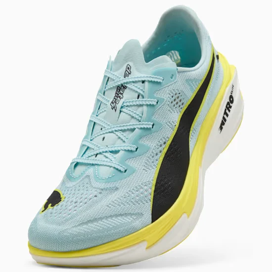 Puma Deviate Nitro Elite 4, Laufschuh, Herren, Fresh Water/Lemon Crush/PUMA Black/PUMA White