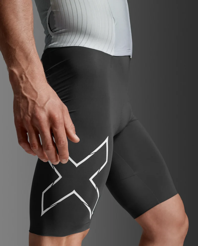 2XU Light Speed React Sleeved Trisuit, Herren, Cool Matcha/India Ink