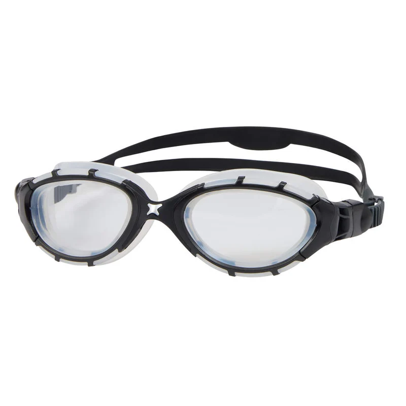 Zoggs Predator Flex, Schwimmbrille, Black Grey/Clear