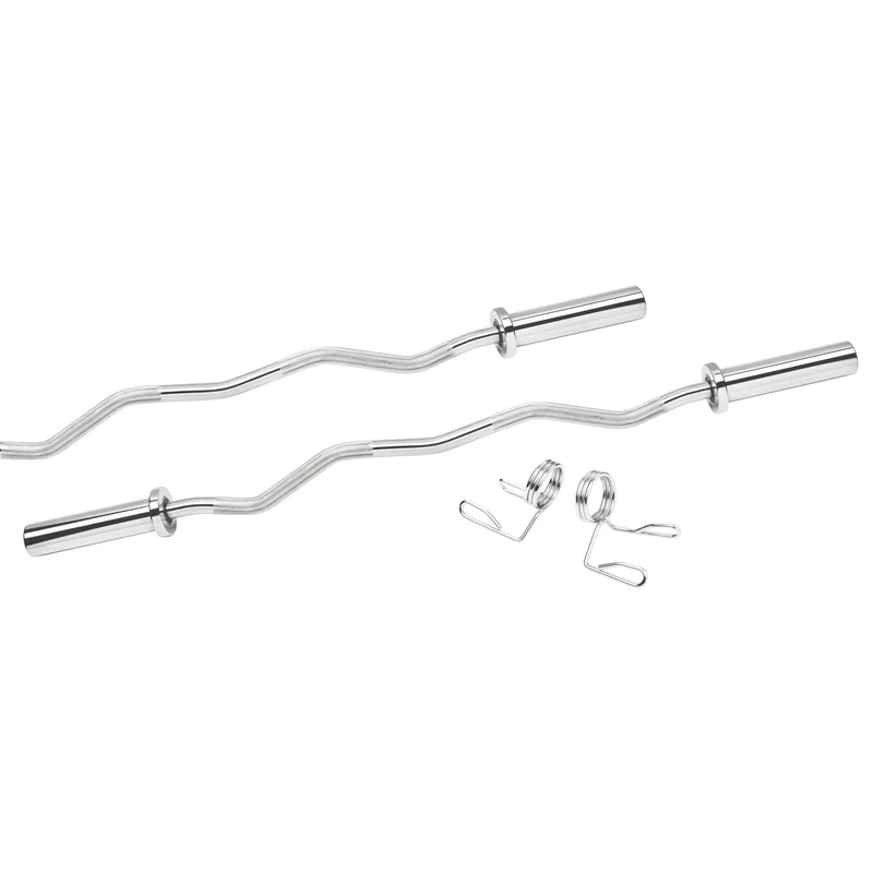 Profi Olympia SZ-Hantelstange 121 cm Chrom inkl. Federverschlüssen