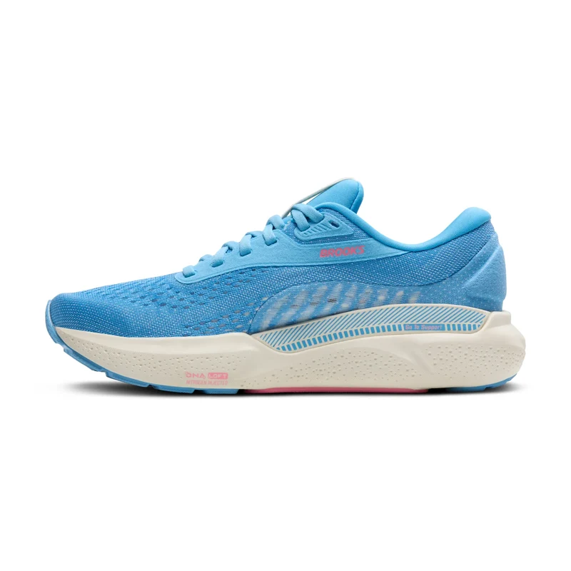 Brooks Adrenaline GTS 24, Laufschuhe, Damen, Bonnie Blue/Grey/Pink