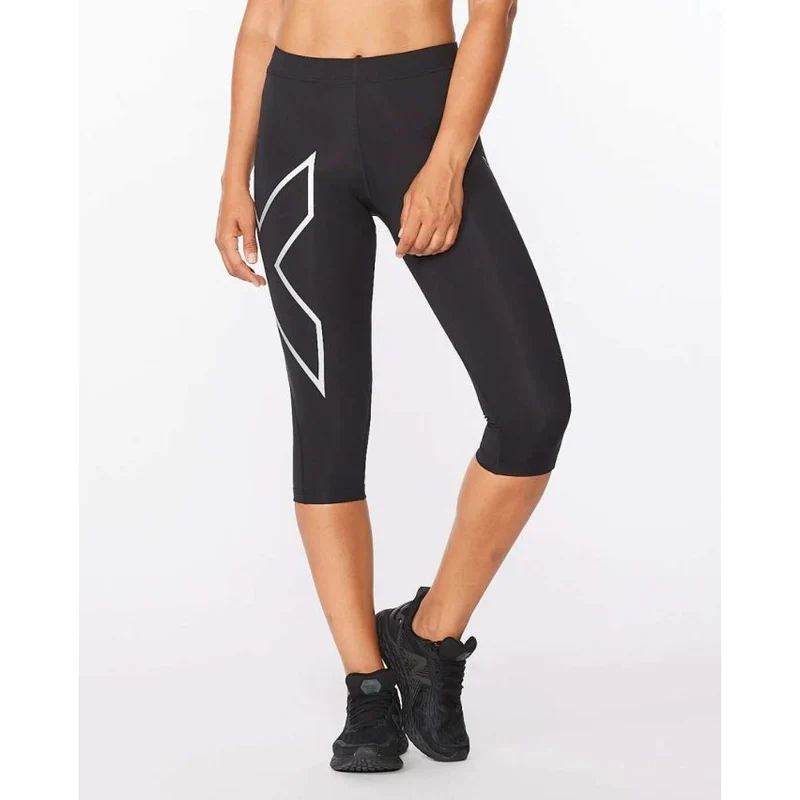 2XU Core Compression 3/4 Tights, Laufhose, Damen, Black/Silver