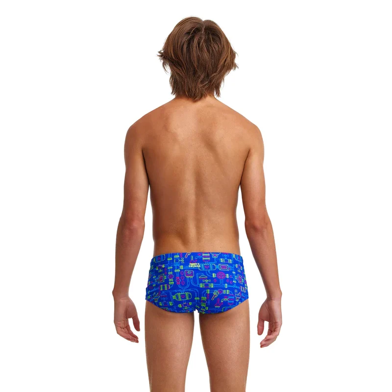 Way Funky Funky Trunks, Eco Sidewinder Trunks Backed Up, Badehose, Herren