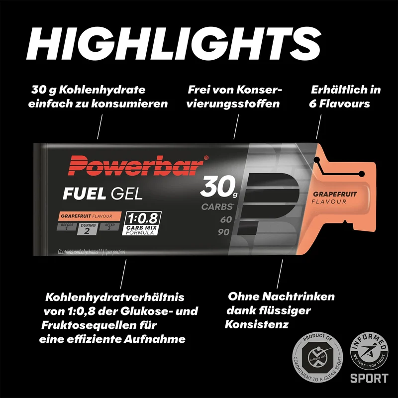 Powerbar Fuel Gel 30, Grapefruit, 50ml