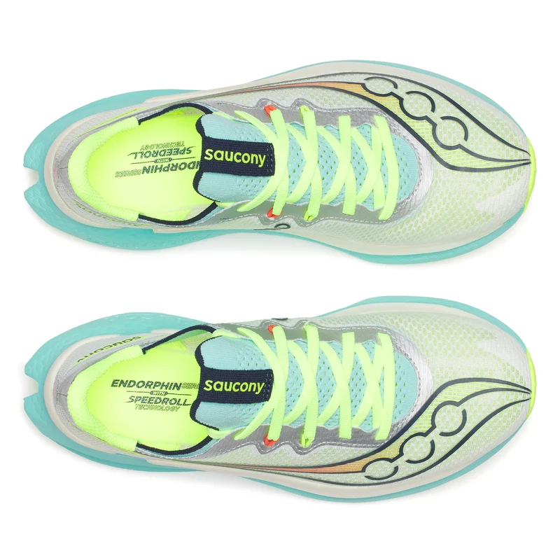 Saucony Endorphin Pro 5, Laufschuh, Damen, White/Splash
