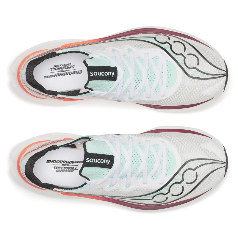 Saucony Endorphin Pro 5, Laufschuh, Herren, White/Crimson