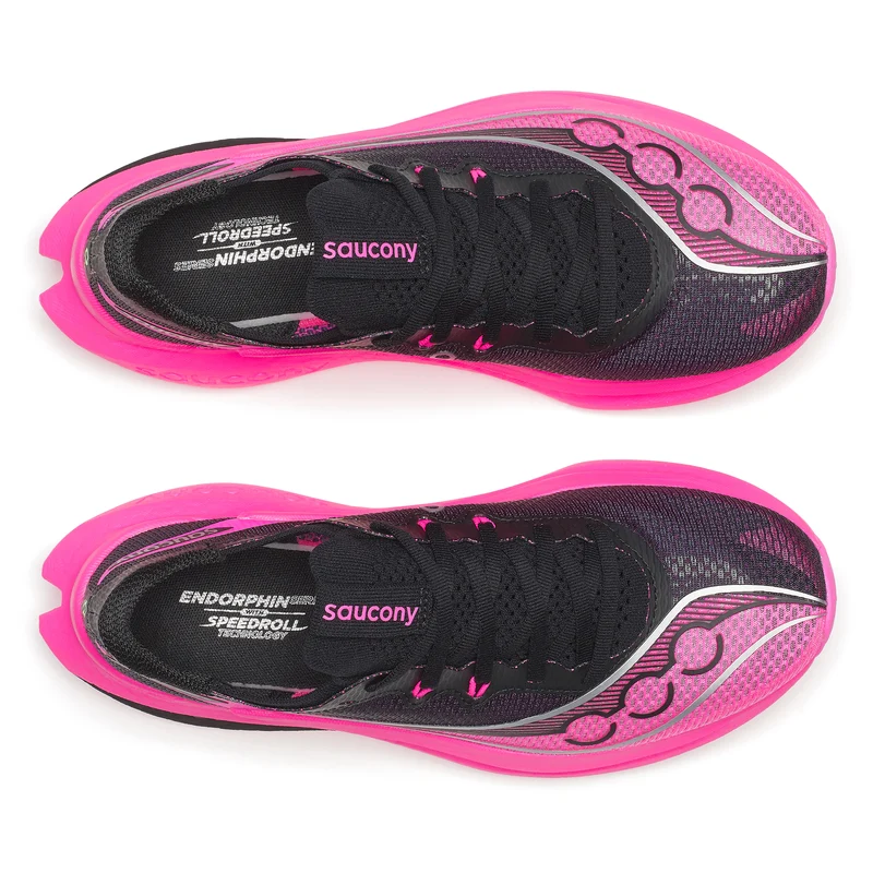 Saucony Endorphin Pro 5, Laufschuh, Damen, Black/Shock