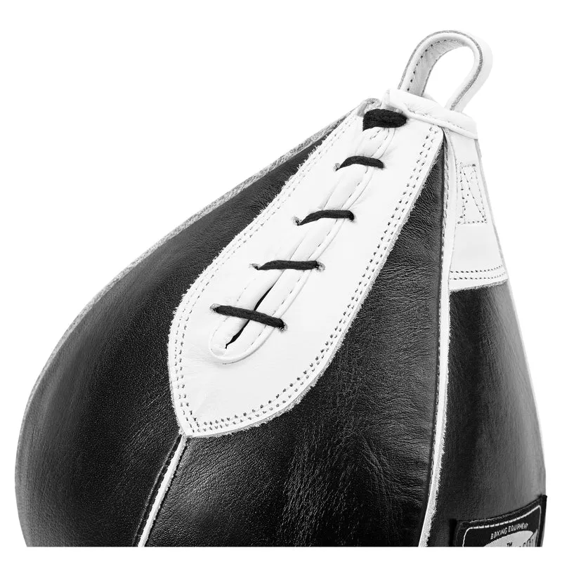 Boxbirne aus Echt-Leder medium black