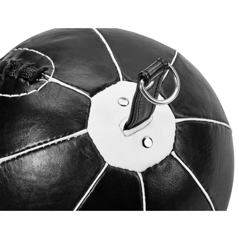 Doppelendball aus Leder inkl. Spanngurten black