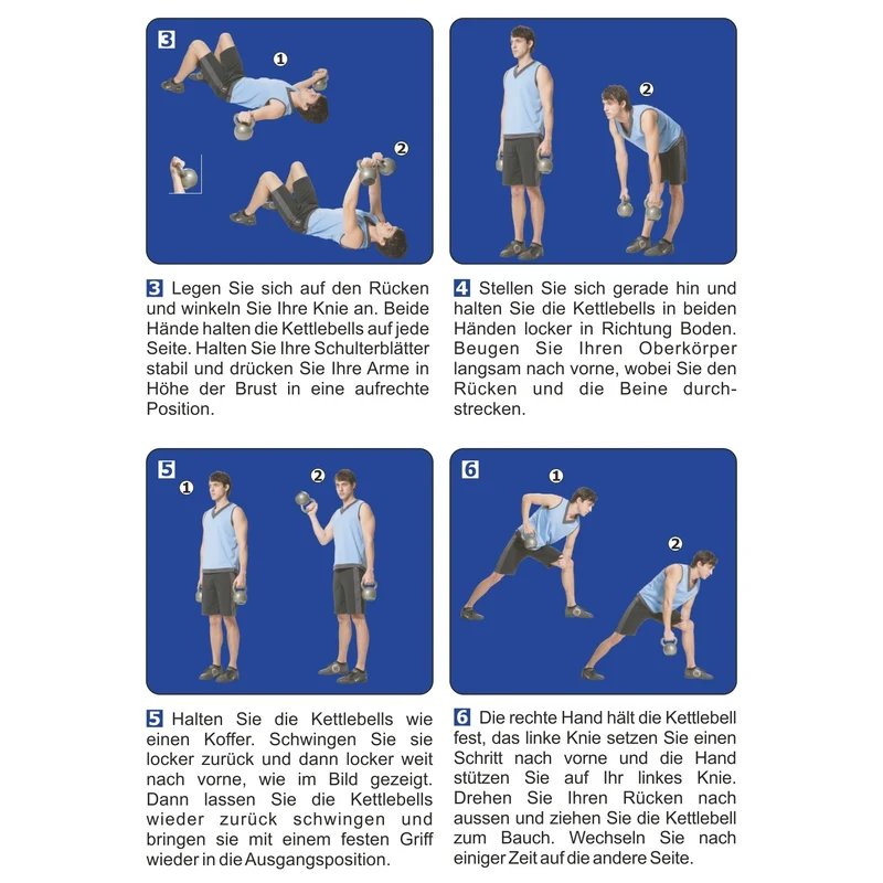 Kettlebell aus Kunststoff 8 kg
