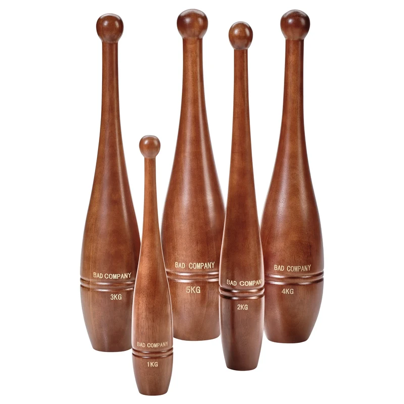 Wooden Indian Club Bell 1 kg