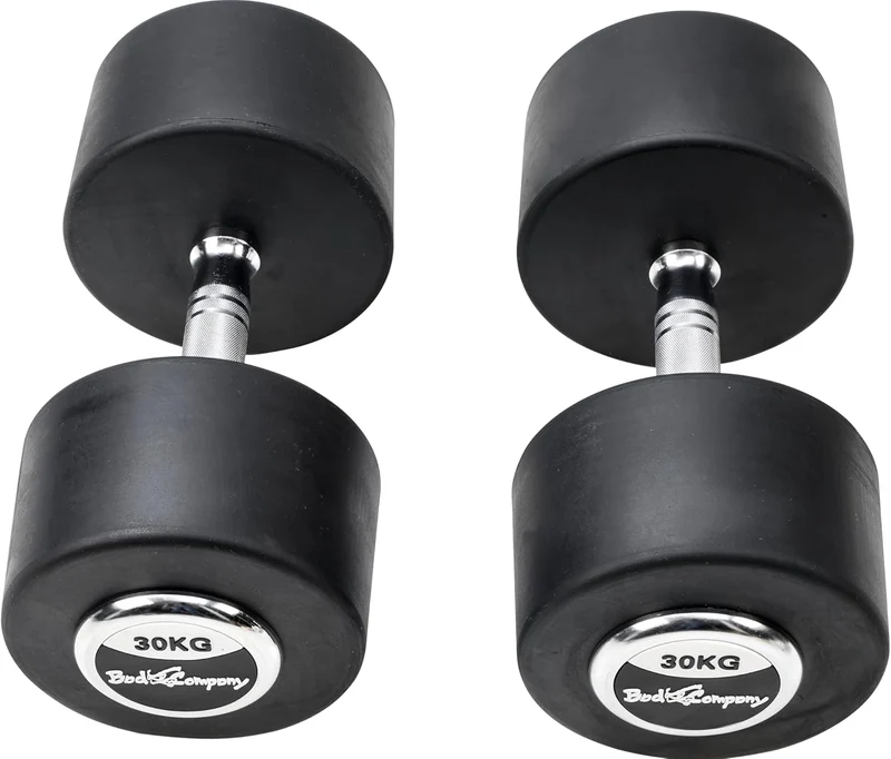 Deluxe 60 Kg (2x30,0) Hanteln Gewichte Rundhanteln Hantel Set Kurzhanteln
