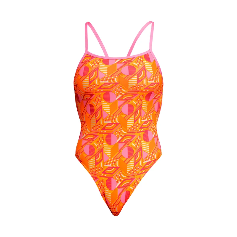 Way Funky Funkita Single Strap One Piece Orange Crush, Badeanzug, Damen