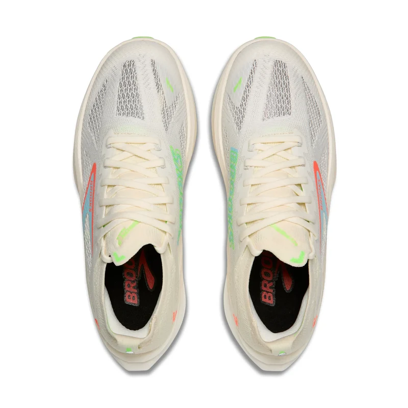 Brooks Hyperion Max 3, Laufschuhe, Herren, Coconut/Green Gecko/Pink Clay