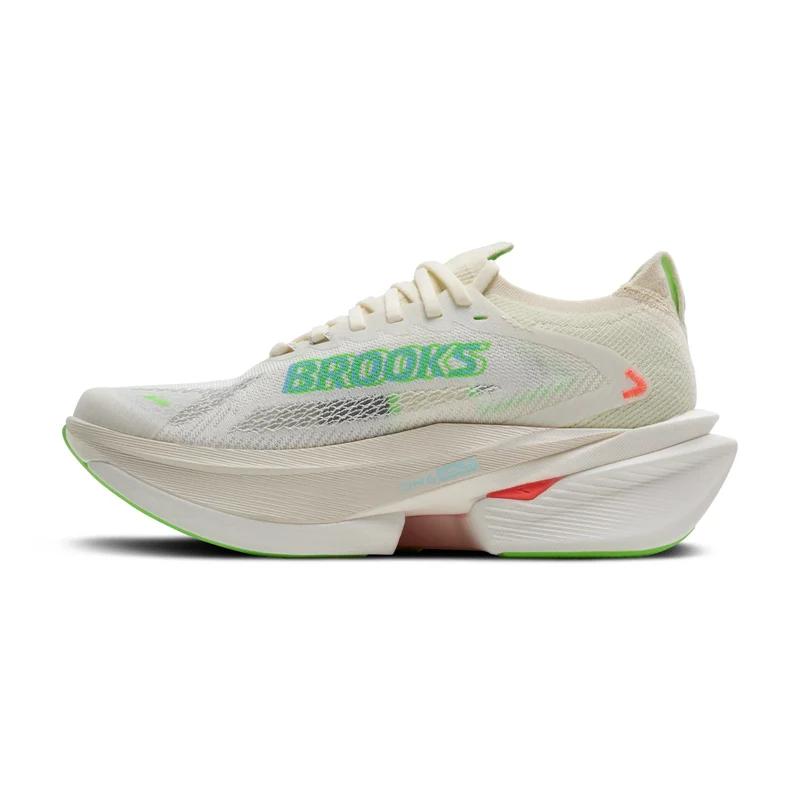 Brooks Hyperion Max 3, Laufschuhe, Damen, Coconut/Green Gecko/Pink Clay