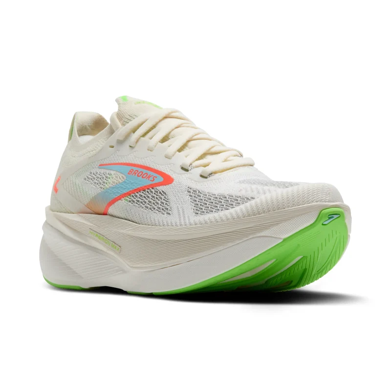 Brooks Hyperion Max 3, Laufschuhe, Damen, Coconut/Green Gecko/Pink Clay