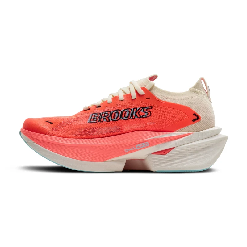 Brooks Hyperion Max 3, Laufschuhe, Damen, Coconut/Fiery Coral/Atomizer