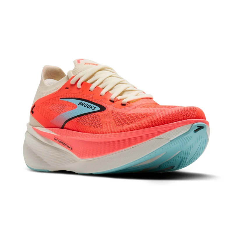 Brooks Hyperion Max 3, Laufschuhe, Damen, Coconut/Fiery Coral/Atomizer