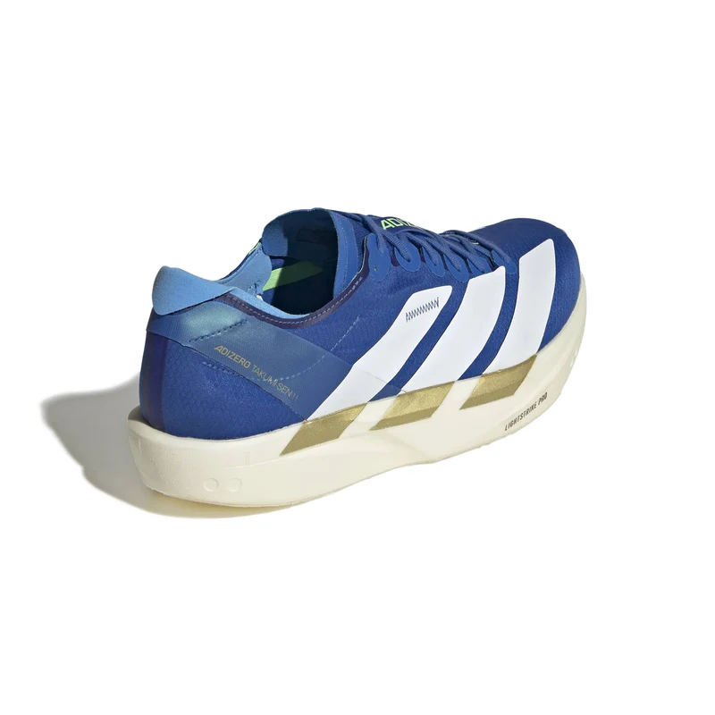 Adidas ADIZERO TAKUMI SEN 11, Laufschuh, Herren, Blue/White/Lime Burst
